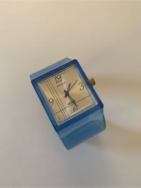 Other | Blue Square Analog Wrist Watch | Poshmark